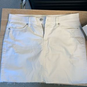 White denim skirt size 8